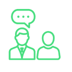 Icon for Speak only with real, motivated investors